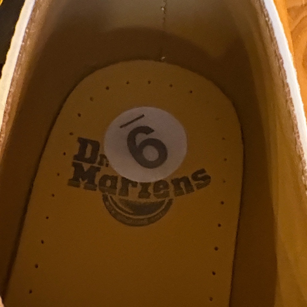 Dr. Martens White Flats with Black Laces - Picture 8 of 14